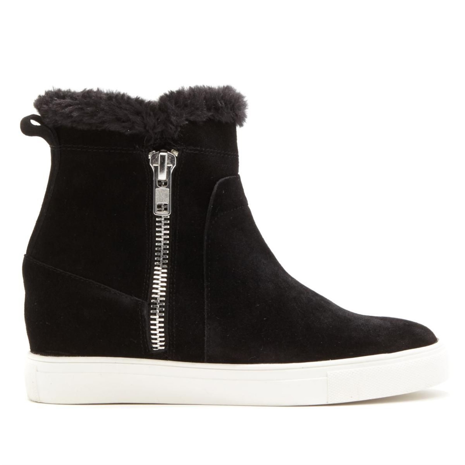 Steven Steve Madden Cacia Hidden Wedge Sneaker Zipper Trim BLACK 11 NEU 578-700 Steven Steve Madden Cacia Hidden Wedge Sneaker Zipper Trim BLACK 11 NEU 578-700