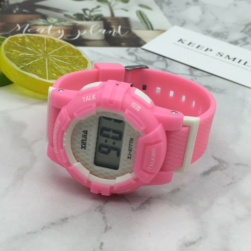 English Talking Wrist Watch Electronic Sports Watches with Alarm,Ruber Strap - Picture 9 of 20