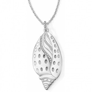 Brighton Seascape Shell Crystal Convertible Long Pendant Necklace