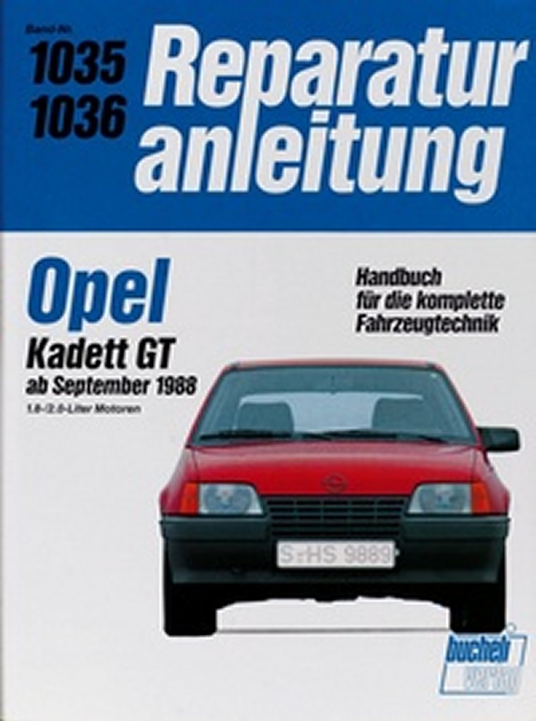 Thumbnail - Werkstatthandbuch Reparaturanleitung Wartung 1035 Opel Kadett Gt Ab