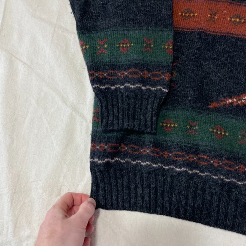 Vintage Woolrich Sweater Mens 2XL XXL Wool Duck Hunting Pullover Mallards Animal - Picture 7 of 12