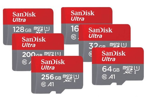 SANDISK ULTRA A1 150MB karta pamięci micro SD SDHC 512GB 256GB 128GB 64GB 32GB PARTIA - Zdjęcie 1 z 7