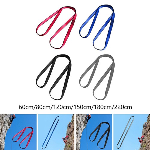 Climbing Sling Runner Nylon Rope 23KN Durable 17mm Safety Belt Webbing Strap - Picture 1 of 19
