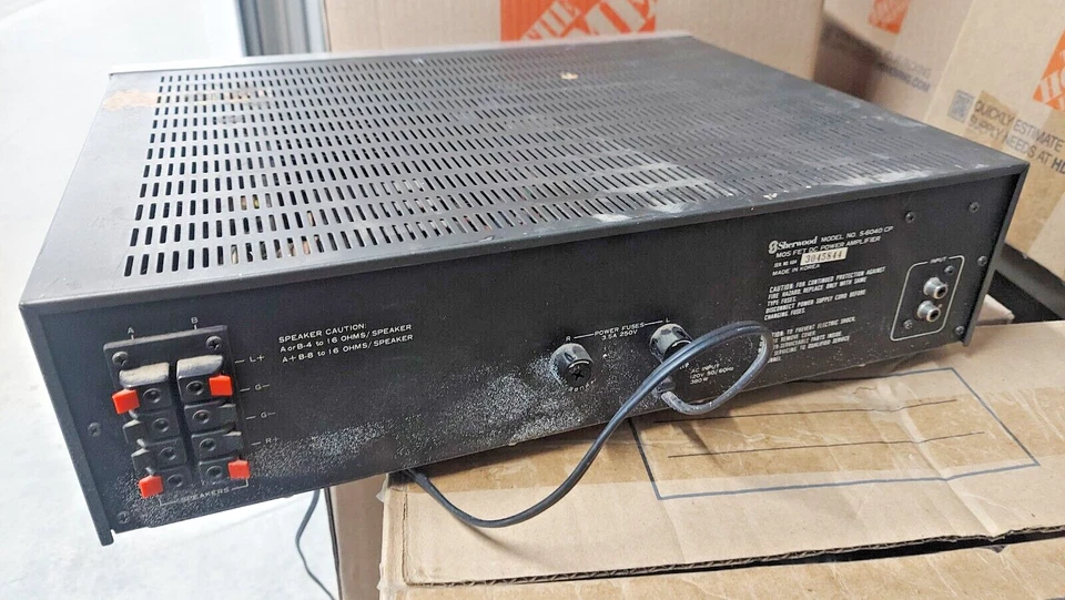 Amplificador de potencia Sherwood S-6040 CP AMPLIFICADOR DE POTENCIA PARA REPUESTOS Foto 4 de 4