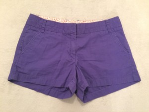 J-Crew-Women-039-s-Broken-In-Chino-Casual-Shorts-Purple-Size-6