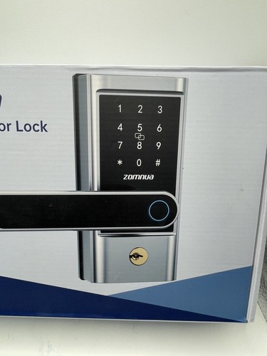 Black Zomnua Fingerprint Door Lock With Keypads in Black (ZMNTUS-ZNS-DLH004-BLK) - Picture 5 of 10