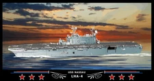 Navy Emporium USS Nassau LHA-4 Art Print