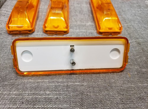 9 MARCADORES LATERALES ÁMBAR UNIVERSALES, LUCES DE SEPARACIÓN LÍNEA DELGADA TOTALMENTE NUEVOS. 👑U-SAVE � - Imagen 2 de 6
