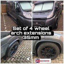 35mm wheel arch extensions Fiat Ducato Citroen Relay Peugeot Boxer flare trim
