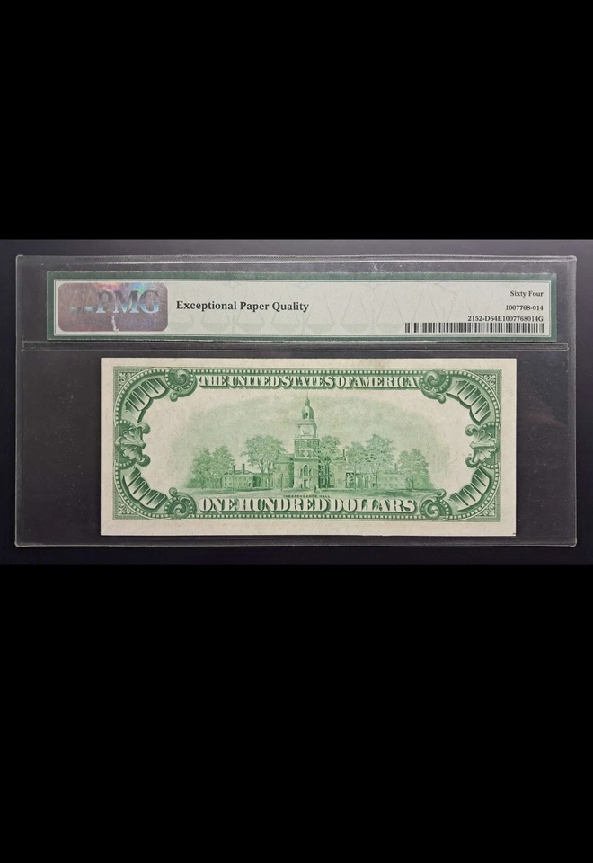 100 Dollars 1934 D Cleveland Fr#2152-D Light Green Seal - Image 2 of 2