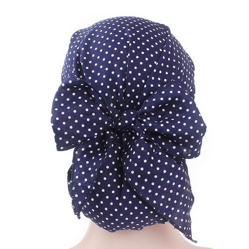Women Floral Head Wrap Pre-Tied Hijab Hat Turban Muslim Head Scarf Bonnet Caps - Picture 4 of 45