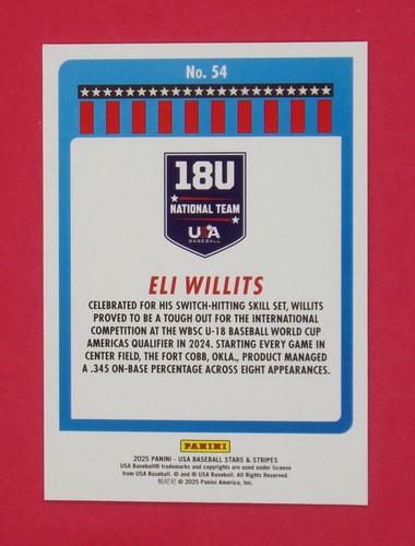 2025 USA Baseball Stars and Stripes #1-#100 - Pick Your Card - 第 101/185 張圖片