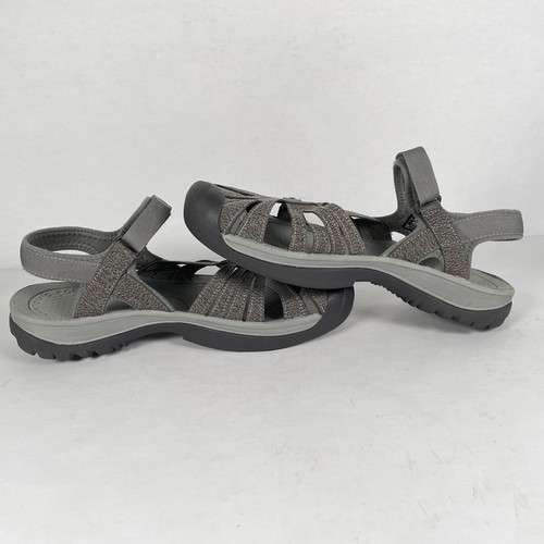 Sandalias Keen Rose para mujer talla 9 grises con correa para el tobillo al aire libre con tiras zapatos informales - Imagen 9 de 10