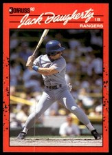 1990 Donruss Baseball Card Jack Daugherty Texas Rangers #461