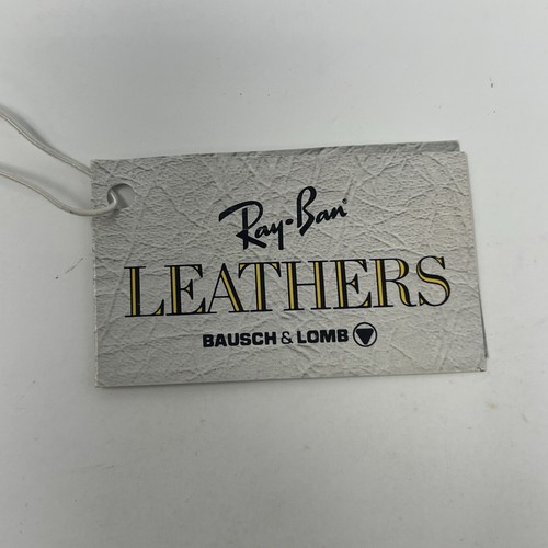 Occhiali da sole vintage Ray-Ban serie pelle aviatore Bausch & Lomb USA rari taglia 58 - Foto 15 di 15