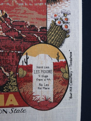 "Vintage 1960er Jahre STAAT ARIZONA TEE BAR TUCH GRAND CANYON STATE 26 1/2"" x 15 1/2"" - Bild 14 von 16