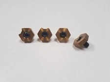 4 Pack Workholding Fixture Clamps (10-32 Stud) 9/16" Brass Hex