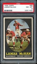 1958 Topps Football #68 Lamar Mchan PSA 8