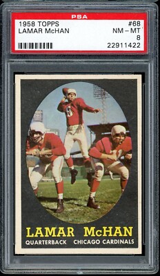 1958 Topps Football #68 Lamar Mchan PSA 8 | eBay