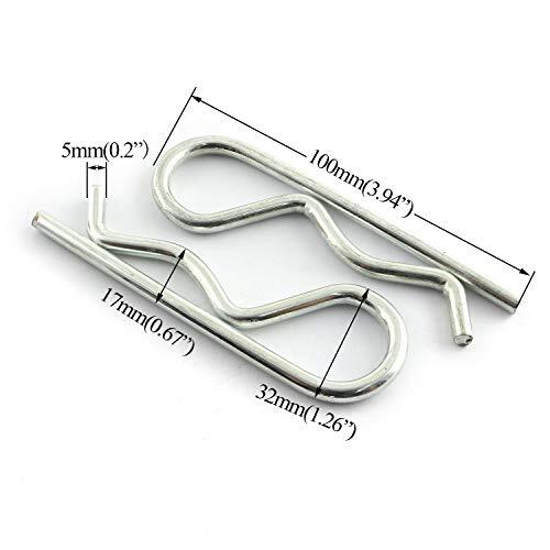 2 PCS Stainless Steel R Clips Spring Retaining Wire Hair Pins Lynch ...