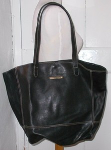 fat face large leather tote bag