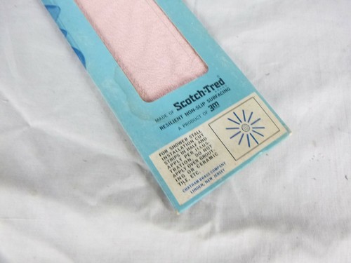 NOS Vintage 50er 60er Chatham Antirutsch Klebestreifen für Badewanne und Dusche PINK 3M - Bild 5 von 7