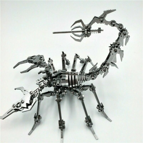 Steel Warcraft 3D Puzzle DIY Assembly Scorpion Toy Stainless Steel Model Set Kit - Picture 4 of 9