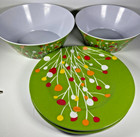 Nature Design Dinner Plates 4pcs & 2 Salad Serving Bowls Green