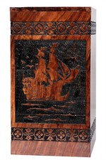 Memorial Keepsake Ashes Holder Box Urn Rosewood Engraved Adult Cremation Funeral