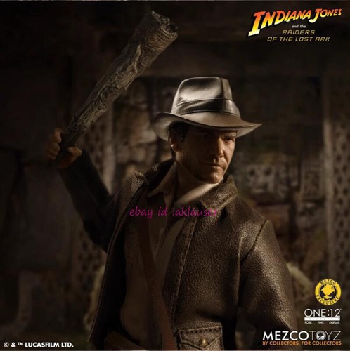 Mezco Toyz 1/12 Indiana Jones Raiders Of The Lost Ark Actionfigur Model Stock - Bild 7 von 14