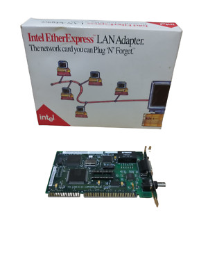 INTEL 16BIT AUI TP ETHERNET EHER EXPRESS ISA Adpater