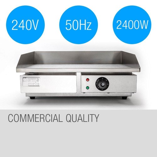 THERMOMATE Electric Griddle Grill BBQ Hot Plate Commercial Stainless Steel - Picture 4 of 8