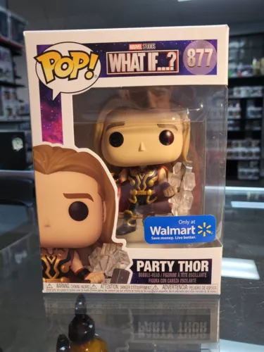 Funko Pop! Party Thor #877 Walmart Exclusivo What If Disney COMO NUEVO CON PROTECTOR