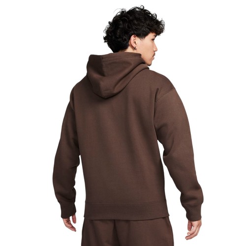 Nike Solo Swoosh 2 Piece Sweatsuit Fleece Tracksuit Matching Chocolate Brown NWT - Picture 4 of 13