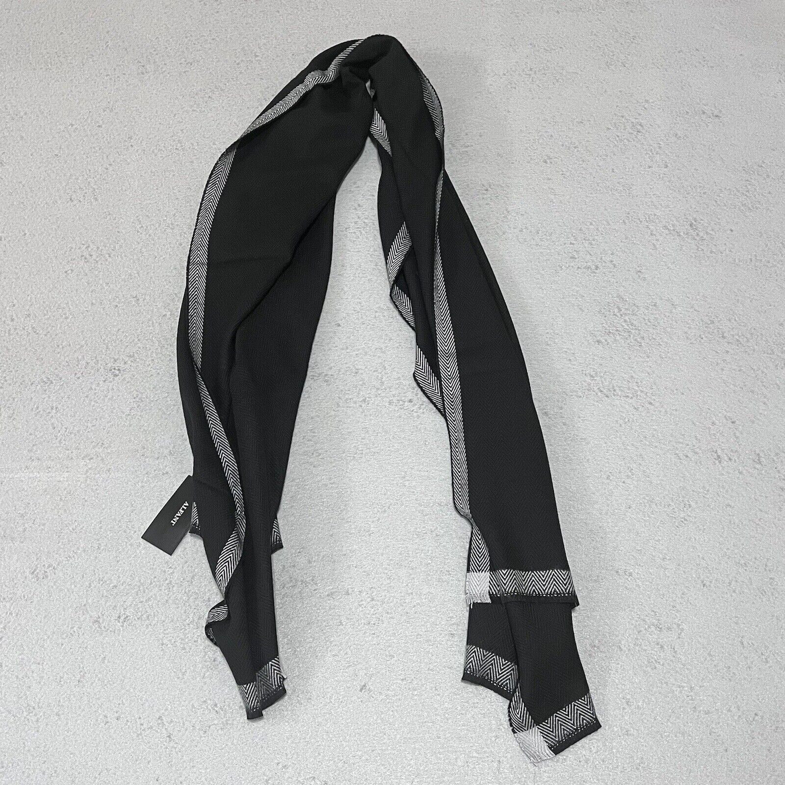 Длинный шарф Alfani Unisex Aesthetic Outdoors | Один размер | Черный .