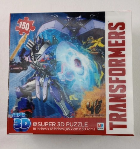 TRANSFORMERS Super 3D Puzzle - 18"X12" - 150 pièces - Neuf dans sa boîte, SCELLÉ ! - Photo 1 sur 4