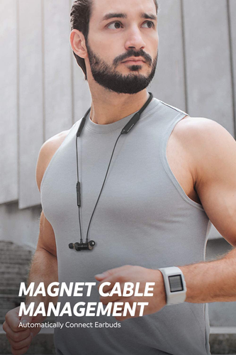 SOUNDPEATS Dual Dynamic Drivers Bluetooth Headphones, Neckband Wireless Earbuds - Picture 5 of 9