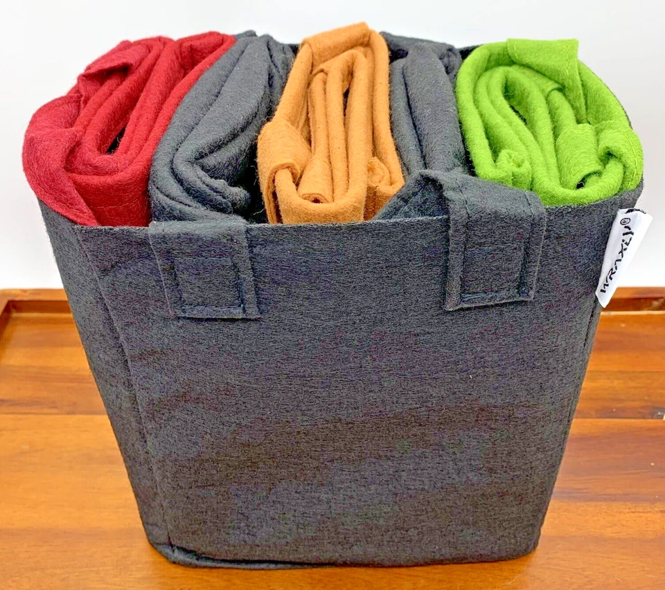 5-Pack 3 Gallon Premium Fabric Flower Plant Grow Bags Color Veggies Trees Herbs - Image 4 of 4