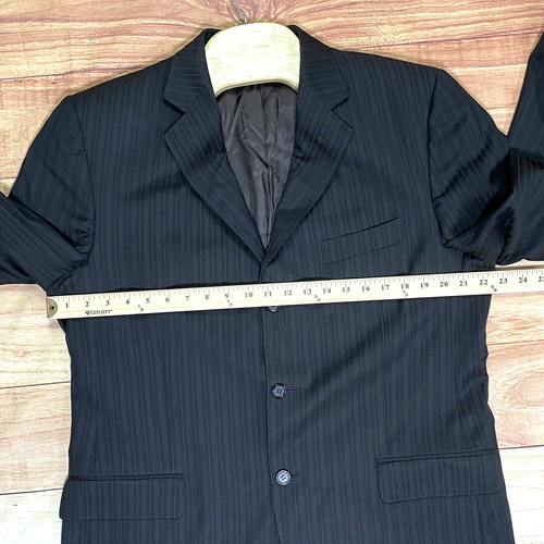 Dolce Gabbana Herren Blazer Sakko Größe Nadelstreifen Schwarz Karriere Größe 46R? - Bild 8 von 17