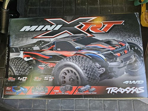 TRAXXAS 108076-1 Mini XRT BRUSHLESS 4x4 2S 40MPH 3S 55MPH New Blue Open Box - Picture 6 of 6