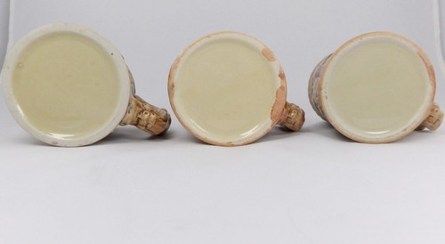 Vintage German Style Souvenir Beer Stein Mug Set Of 3 Made Of Ceramics. - Imagen 8 de 8