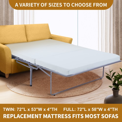 SLSY Tri-Fold Memory Foam Mattress, 4 inch Folding Mattress with Washable Cover - Picture 3 of 40