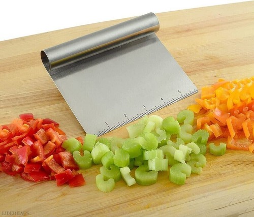 Stainless Cutter Pastry Spatulas Pizza Scraper Fondant Cake/ Measurement Scale - Picture 8 of 9