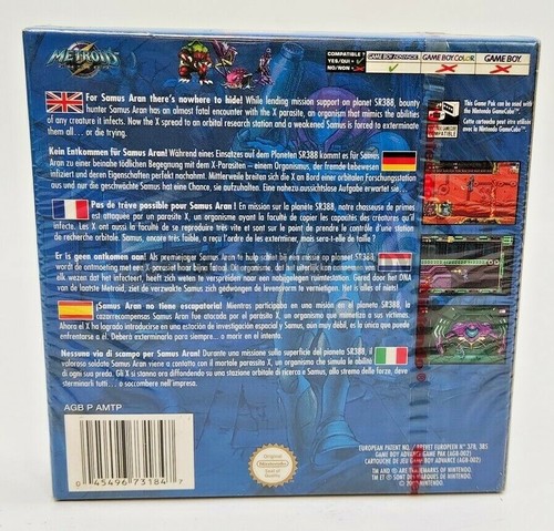 GAME BOY ADVANCED METROID NINTENDO GAME VINTAGE 2002 NEW IN SEALD BOX M.I.S.B - Imagen 2 de 7