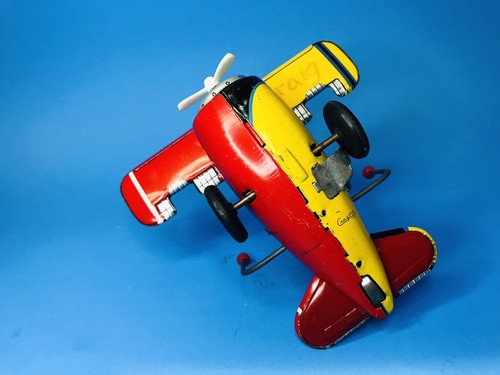 Vintage Acrobat Airplane Cragstan Friction Litho Tin Toy 1960s , Japan Rare - Picture 7 of 8