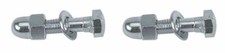NEW! ABSOLUTE STEEL SEATPOST BINDER BOLT & NUT HEX HEAD IN CHROME SOLD BY PAIR.