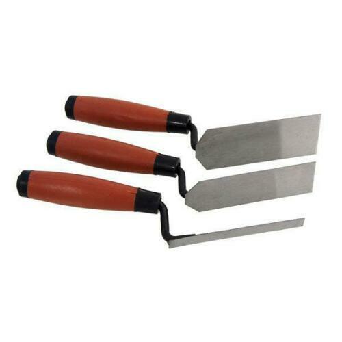 Neilsen 3pc Margin Trowel Set Soft Grip Plasterers Corner Plastering Tools - Picture 2 of 2
