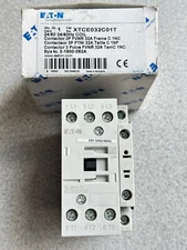 NEW Eaton XTCE032C01T Contactor, 3 Pole, 24 VAC, 32 Amp, FVNR, 1 NC