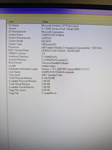 Vintage lenovo Thinkstation S10 Core 2 Duo E8400 3.00Ghz 3GB 500GB Windows XP DV - Picture 6 of 12