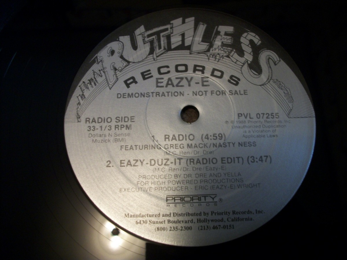 RARE EAZY-E EP - NWA RADIO EAZY DUZ IT RUTHLESS VILLAIN RARE EAZY-E EP - NWA RADIO EAZY DUZ IT RUTHLESS VILLAIN